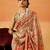 beige woven design zari saree