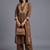 women three-quarter sleeves floral empire thread work kurta with palazzos