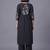 women floral embroidered regular thread work kurta with palazzos
