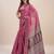 pink bandhani printed zari saree