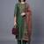 women ethnic motifs embroidered regular thread work chanderi silk kurta set