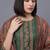 women ethnic motifs embroidered regular thread work chanderi silk kurta set