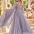 Lavender georgette readymade anarkali with embroidery & sequence work