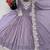 Lavender georgette readymade anarkali with embroidery & sequence work