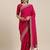 pink pink ethnic motifs silk blend saree