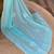 blue embellished sequinned poly georgette saree
