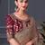 burgundy embellished embroidered pure chiffon saree