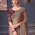 burgundy embellished embroidered pure chiffon saree