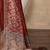 rust kantha work silk cotton tussar saree