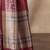 burgundy ethnic motifs kantha work silk cotton designer tussar saree