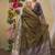 olive kantha work woven design tussar saree