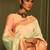 sea_green sea green peach coloured woven design zari poly linen banarasi saree
