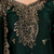Women embroidered green kurta with palazzo & dupatta set