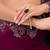 purple wine satin ethnic embellished festive wear matching blouse sarees