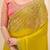 light_lime striped sequinned satin designer saree