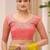 light_lime striped sequinned satin designer saree
