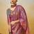 mauve ethnic motifs woven design zari dharmvaram saree with matching blouse
