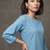 women regular cotton kurta with trousers