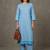 women regular cotton kurta with trousers