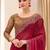 maroon maroon satin ethnic embellished festive wear matching blouse sarees