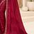 maroon maroon satin ethnic embellished festive wear matching blouse sarees