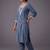 women regular thread work kurta with trousers