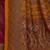 maroon floral silk blend jamdani saree