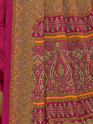 pink floral silk blend jamdani saree 3