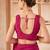 pink floral silk blend jamdani saree