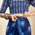 blue printed ready to wear pure cotton saree