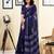 blue ethnic motifs pure cotton ready to wear saree