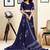 blue ethnic motifs pure cotton ready to wear saree