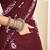 maroon ethnic motifs pure cotton ready to wear saree