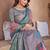 Pink floral woven design zari silk banarasi saree