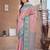 Pink floral woven design zari silk banarasi saree