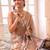 Rose floral sequinned tissue saree