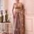 Rose floral sequinned tissue saree