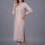 women ethnic motifs embroidered regular thread work kurta with trousers
