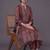 women ethnic motifs printed regular chanderi silk kurta with trousers & with dupatta