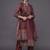 women ethnic motifs printed regular chanderi silk kurta with trousers & with dupatta