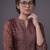 women ethnic motifs printed regular chanderi silk kurta with trousers & with dupatta