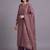 women ethnic motifs printed regular sequinned kurta with palazzos & with dupatta
