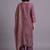 women ethnic motifs printed regular sequinned kurta with palazzos & with dupatta