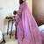 lavender lavender floral embroidered beads & stones saree