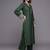 women ethnic motifs embroidered regular thread work kurta with trousers