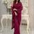 burgundy embellished sequinned pure georgette designer saree