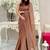Brown embellished sequinned pure georgette designer saree