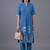 women floral embroidered regular thread work kurta with trousers