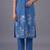 women floral embroidered regular thread work kurta with trousers