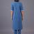 women floral embroidered regular thread work kurta with trousers